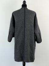 Vintage Gianfranco Ferre Charcoal Wool + Fur Coat - AU14-16
