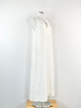 Jac + Jack White Linen Maxi Dress - AU8