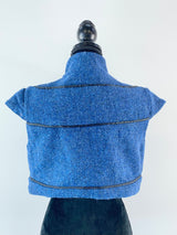 Lorna Gillies Blue Harris Tweed Cropped Doublet - AU10
