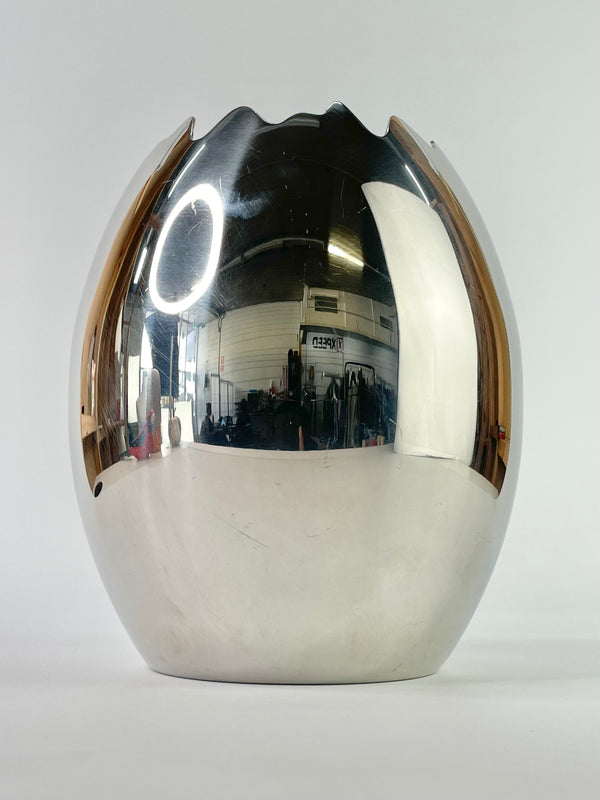 OVO By Mepra Silver Egg Shaped Wine Bucket