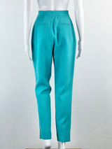 Zimmermann Aqua Wool High-Waisted Pants - AU6