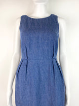 Gorman Blue Linen Dress - AU 6