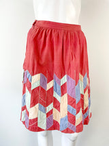 Bhalo Pink & Pastel Shapes Skirt - XS