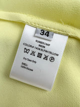 Rotate Birger Christensen Yellow Satin Wrap Dress - AU8