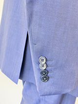 Ermenegildo Zegna Electric Blue ‘Milano’ Wool Suit - 56R