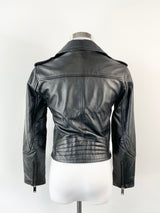 Ever New Melbourne Cropped Leather Moto Jacket - AU4