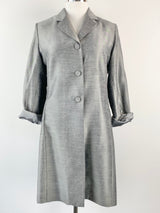 Perri Cutten Pewter Grey Long Coat - AU14