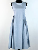 S Max Mara Eggshell Blue Midi Dress - AU8