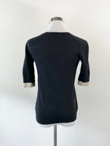 Burberry Brit Black Merino Wool Top - AU8