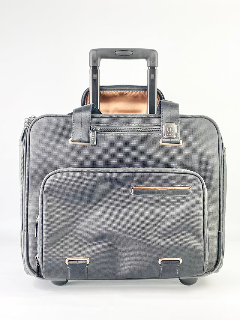 T-Tech By Tumi Black Rolling Briefcase