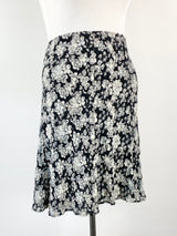 Emanuel Ungaro Silk & Cotton Blend Floral Midi Skirt - AU16