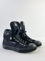 G-Star Raw Black High Top Canvas Sneakers - EU37