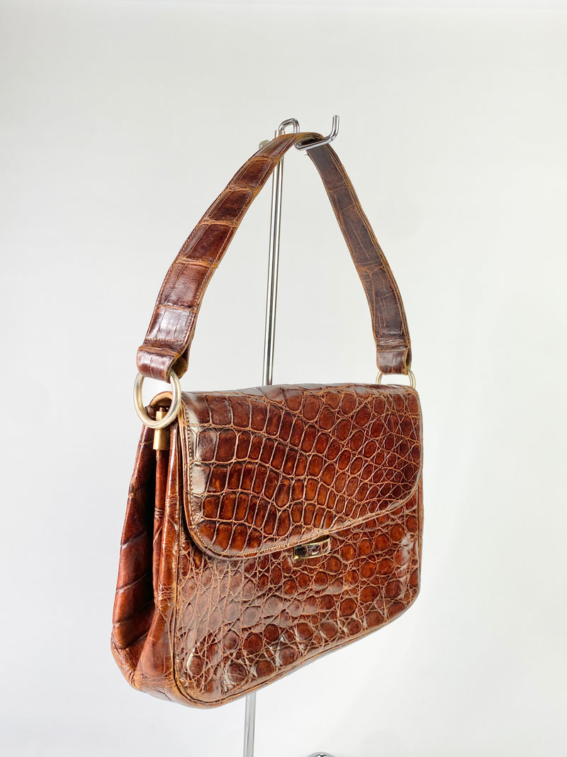 Vintage Crocodile Handbag