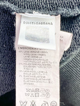 Dolce & Gabbana Black Saxophone Applique Sweater - Kids 7/8