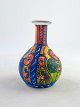 Small Hand-Painted Glass Vase