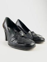 A.P.C. Paris Black Leather Heels - EU36
