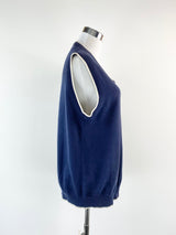 Polo By Ralph Lauren Blue Cotton Vest - S