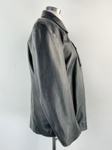 Chandra and Martha Black Leather Jacket - XL