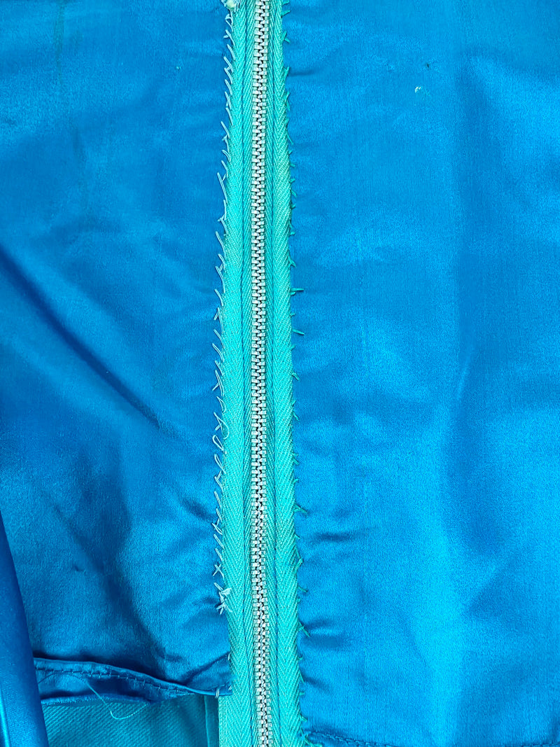 Handmade Teal Velvet Dress - AU18