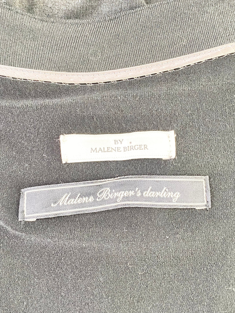 Malene Birger's Darling Metallic Grey Long Sleeve Dress - AU12/14