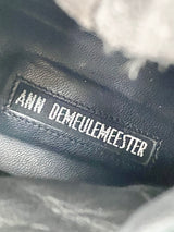 Ann Demeulemeester Olive Green Combat Boots