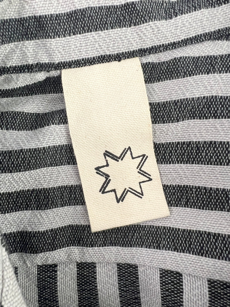 Marrakshi Life Grey Striped Button Up - AU8-10