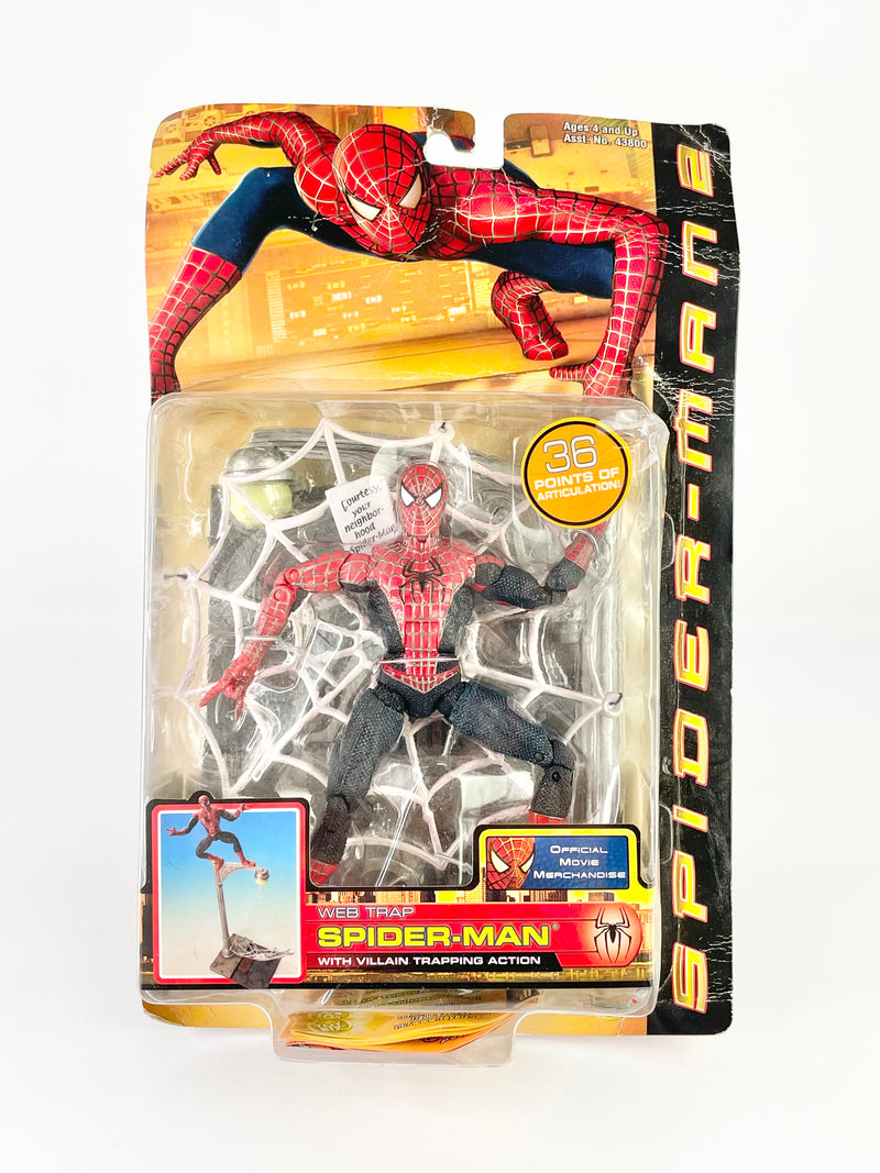 Toy Biz Spider Man 2 Web Trap Sealed in Box Action Figure