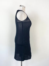 Prada Black Crochet Dress - AU12/14