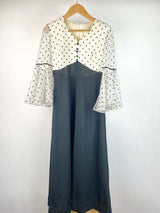 Vintage 70s Habe Garments Sydney Bell Sleeve Gown - AU 10 / 12