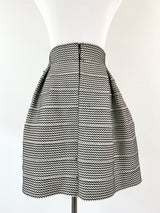 Gracia Black & White Wiggle Pattern Skirt - AU8