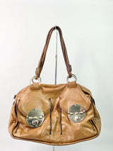 Mimco Cinnamon Leather Shoulder Bag