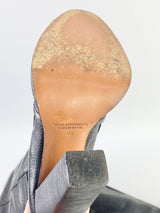 Scanlan Theodre Black Leather Knee High Heeled Boots - EU40