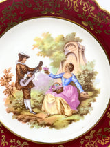 Limoges France Fragonard Romantic Couple Decorative Plate