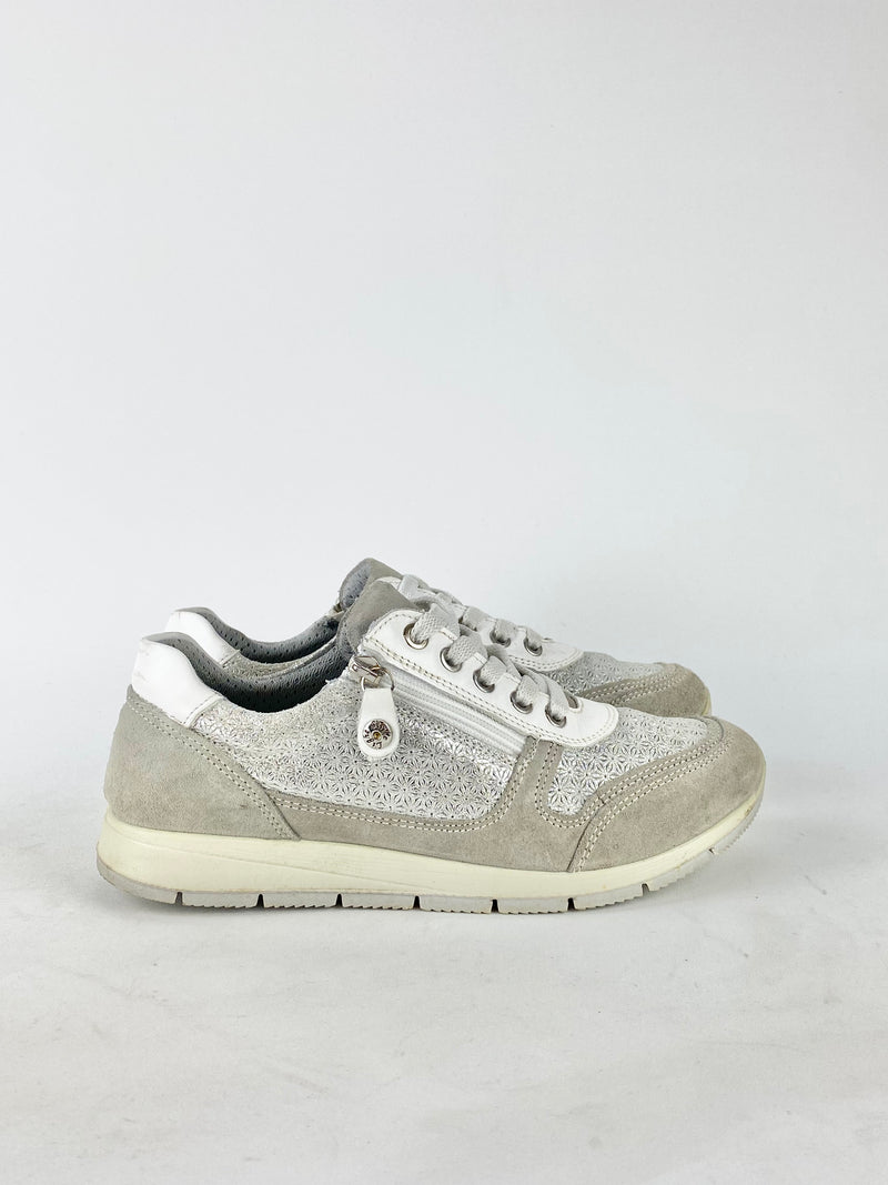 Mac Silvers Metallic Floral Sneakers - EU37