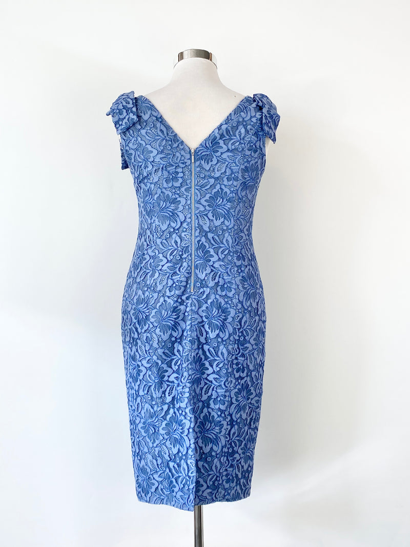 Rodeo Show Cornflower Blue Lace Midi Dress NWT - AU14
