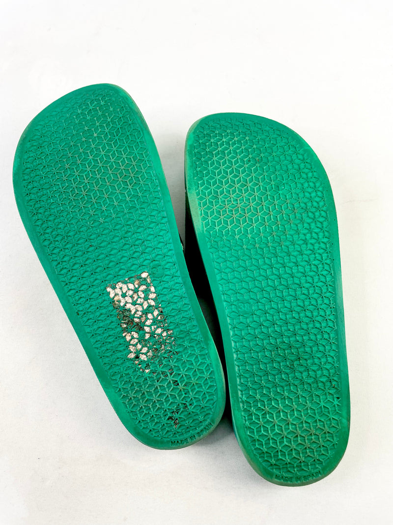 Selected Femme Green Leather Slides - EU38