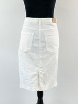 Gant White Denim Pencil Skirt - AU12/14