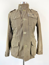 Y2K Diesel Green Herringbone Jacket - S