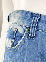 Vintage Dolce & Gabbana Blue Denim Shorts - 33/40