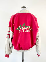 Vintage 90s Red & Cement Contrast Jacket - S