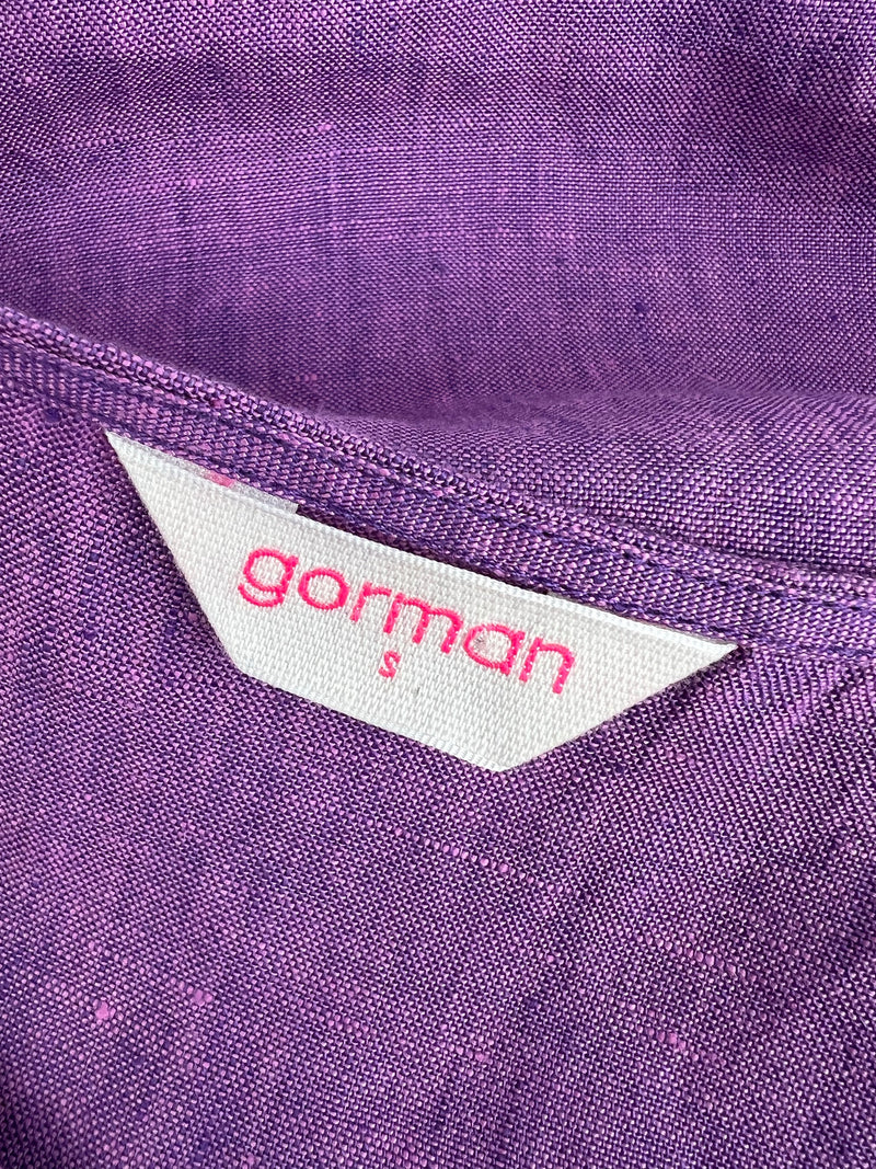 Gorman 'Trifecta' Lilac Linen Smock Dress - AU8-10