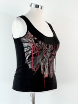 Vintage JPG Jean's Paul Gaultier Black Cotton Tank - AU10-12