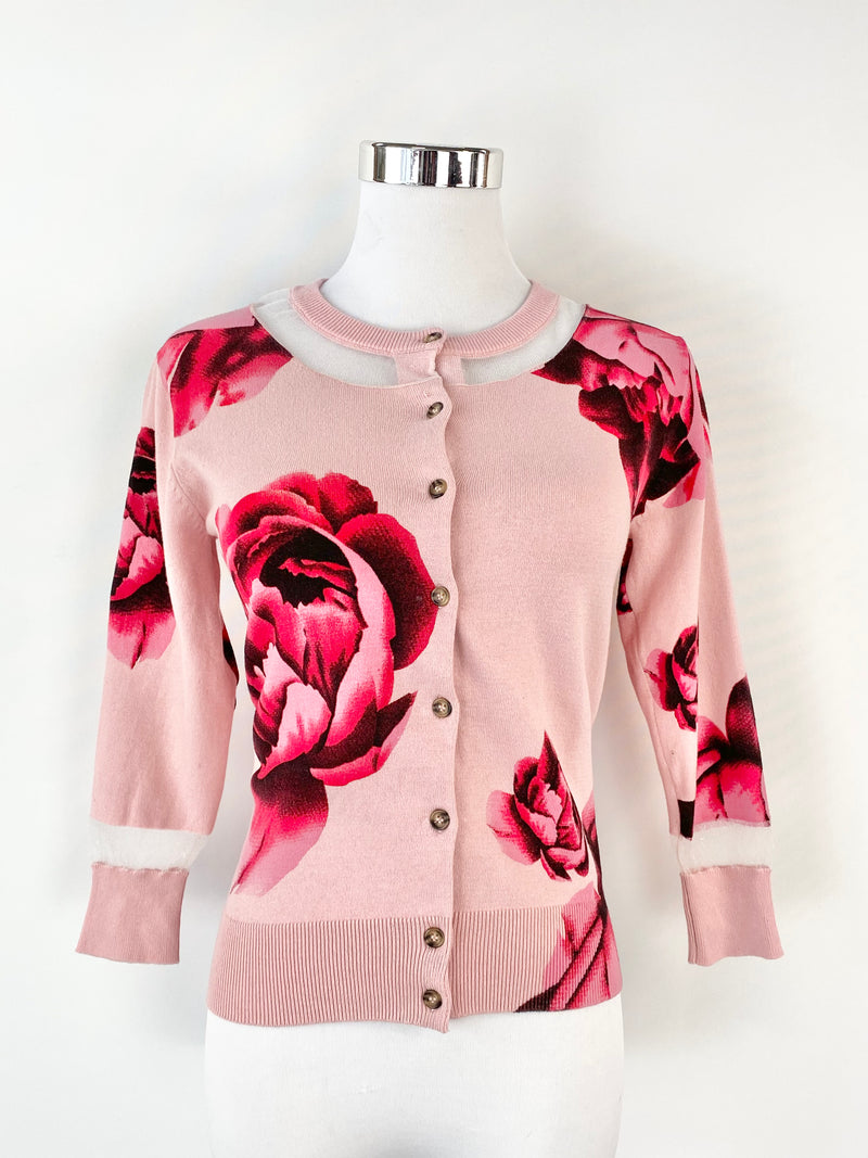 Trelise Cooper Floral Pink 'Flowerglass Figure' Top NWT - AU8