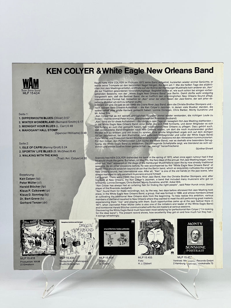 1972 Ken Colyer & White Eagle New Orleans Band LP