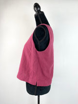 Gorman Muted Raspberry Pink Cropped Smock Top - AU 10