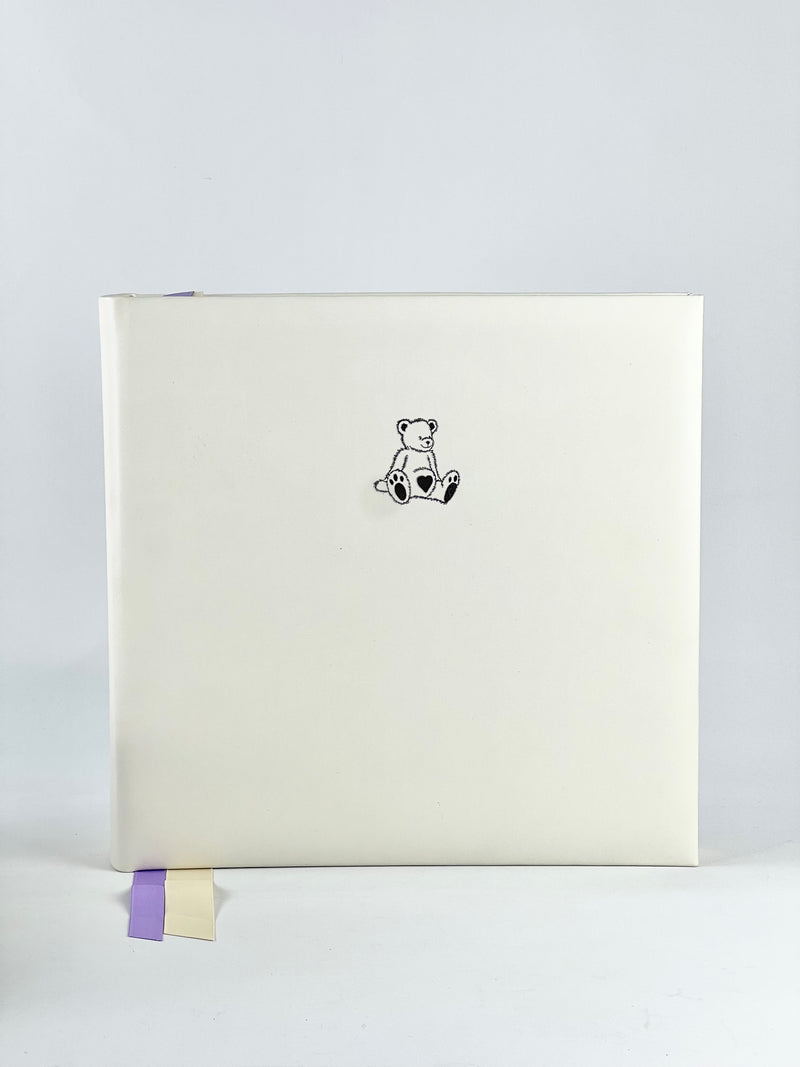 Aspinal of London 12" Cream Leather Baby Photo Album