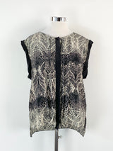 Day Birger et Mikkelsen Grey Silk Patterned Top - AU12