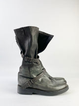 Ann Demeulemeester Olive Green Combat Boots