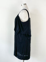 Obus Black Off-Shoulder Strap Dress - AU14