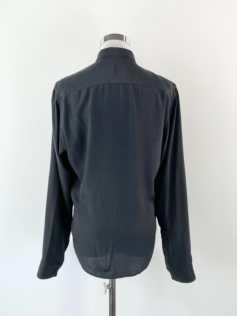 Kenzo Embroidered Silk Shirt  - AU8